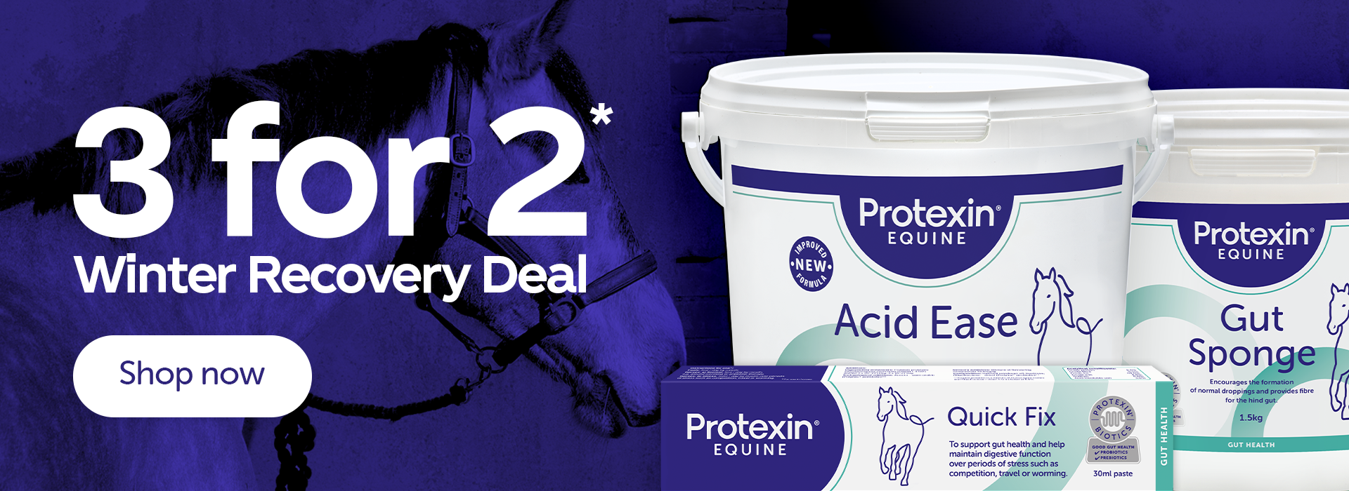 3 for 2 winter recovery deal. Shop now